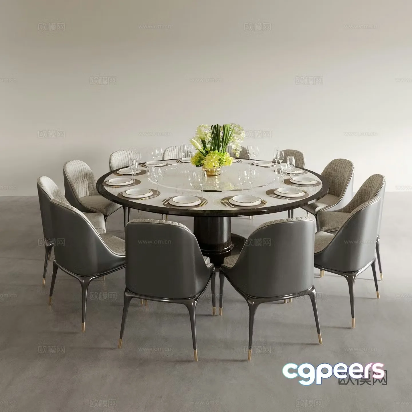 Dining table and chairs living and dining table and chairs dining table and chairs wine table and chair combination round wine table and chair 3D model