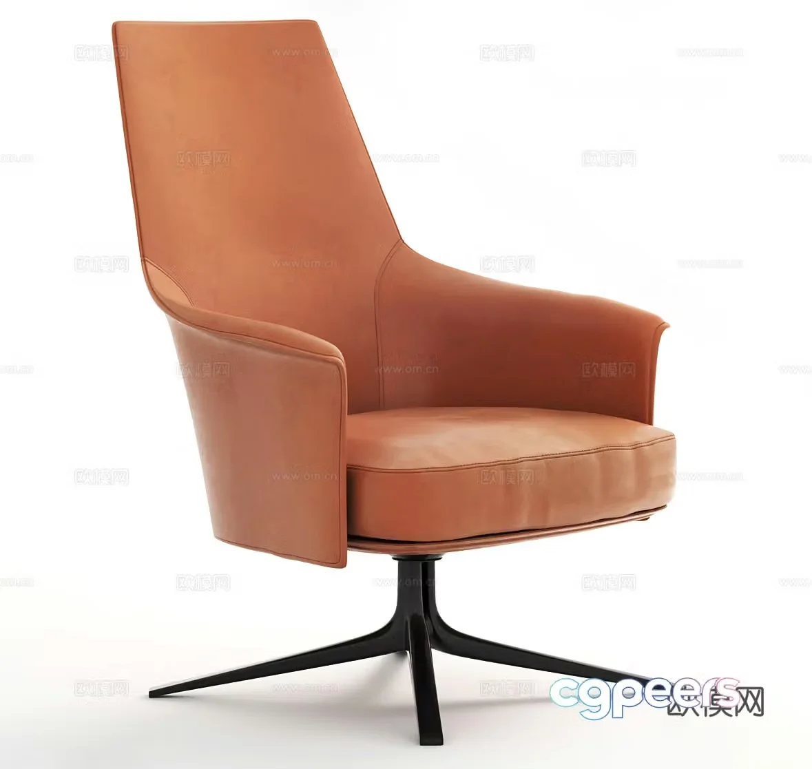 Leather leisure chair Boss chair Office chair E-sports chair Leather leisure chair Leather office chair 3d model