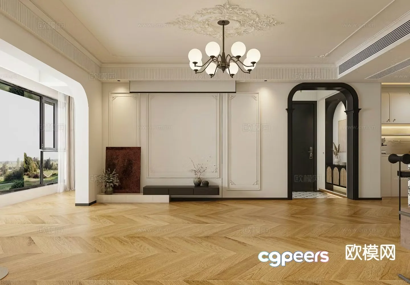 French restaurant 3d model