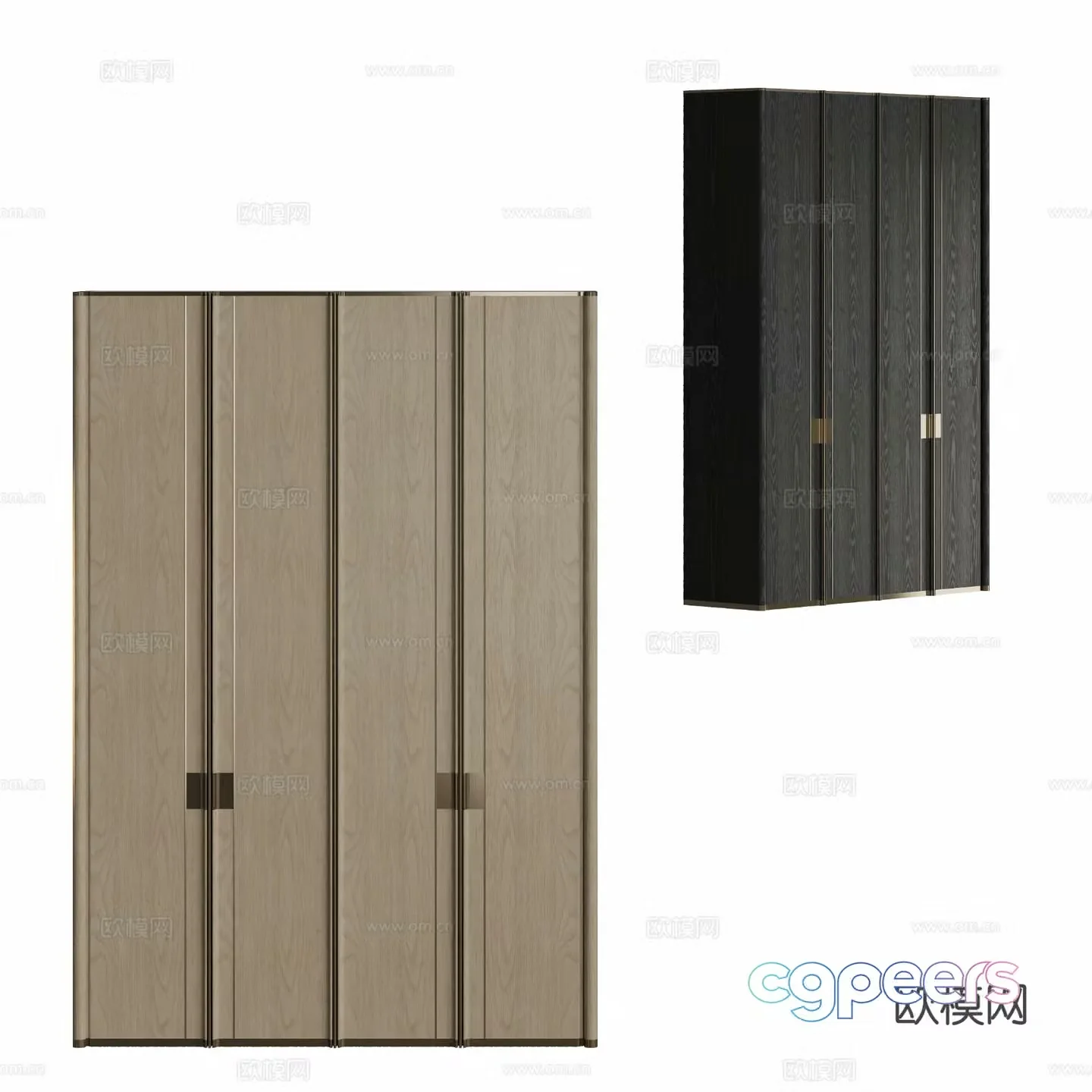 Modern wardrobe 3d model