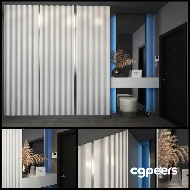 3ds Max Free – Composition in the hallway_35