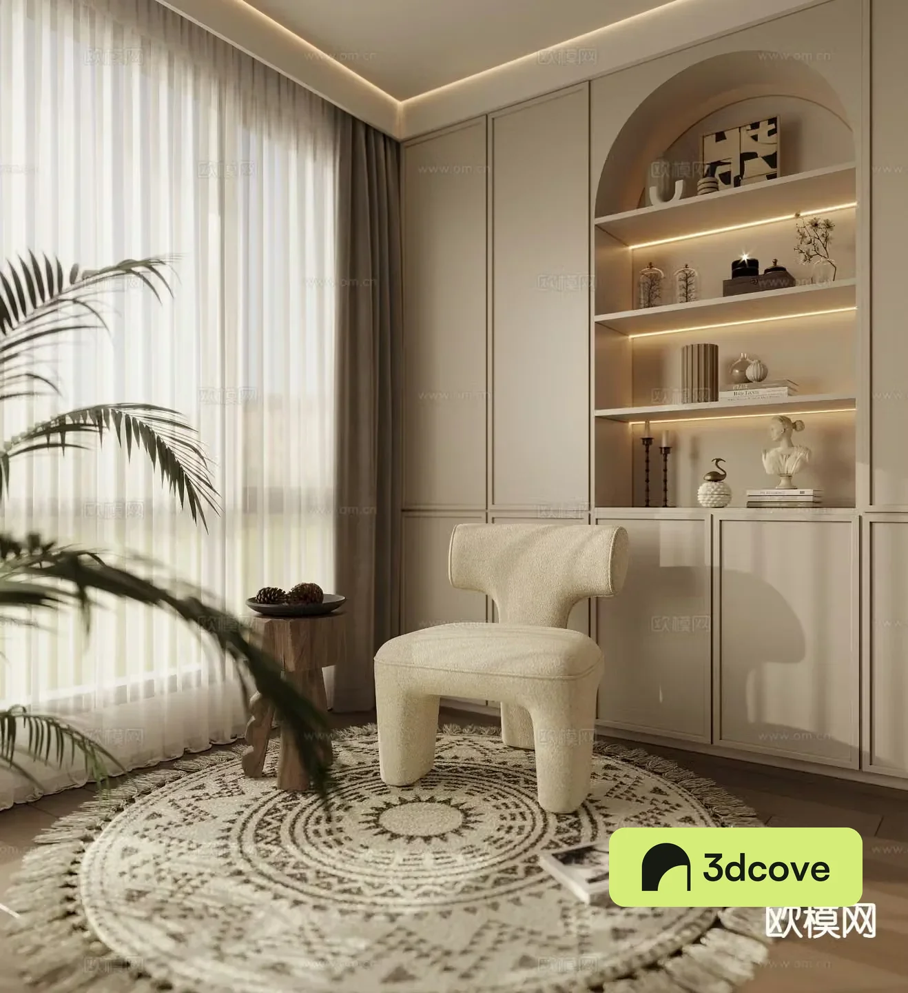 Cream style chair leisure chair