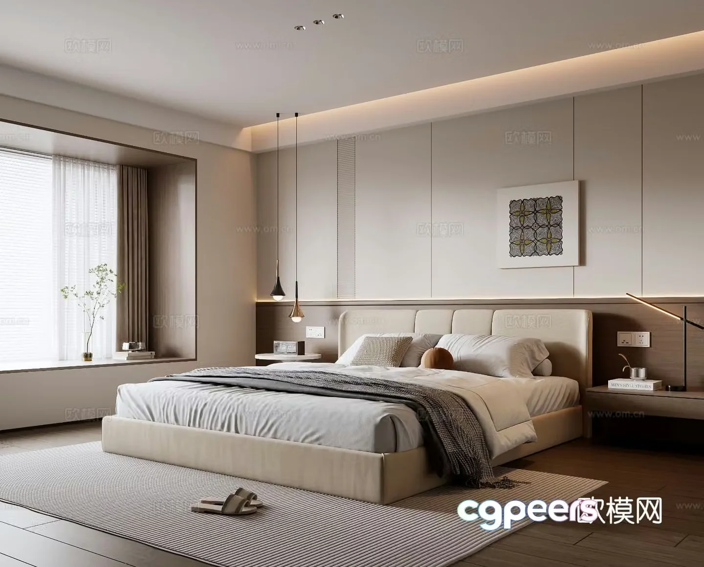 Modern bedroom 3d model