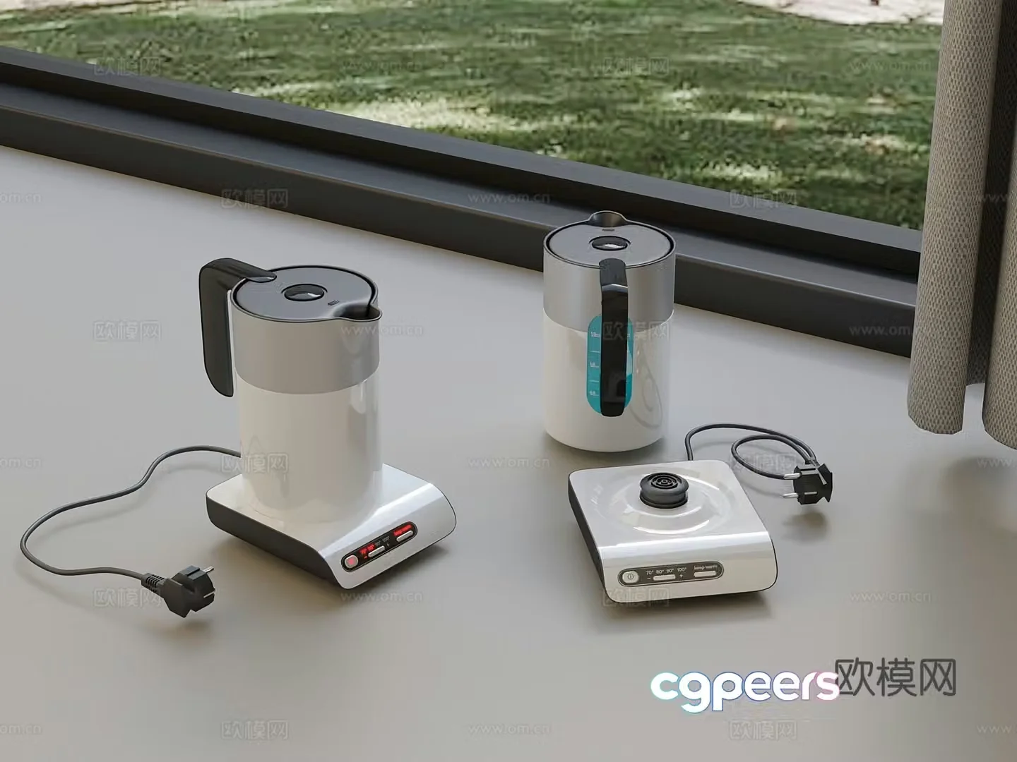 Modern kettle kettle 3d model