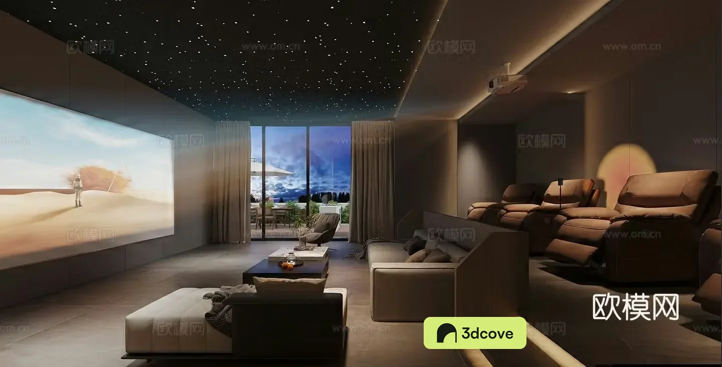 Cinema audio and video room villa private room KTV