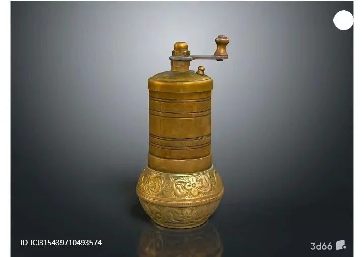 A Vintage Coffee Grinder 3D Model – 3368 – VRAY Render