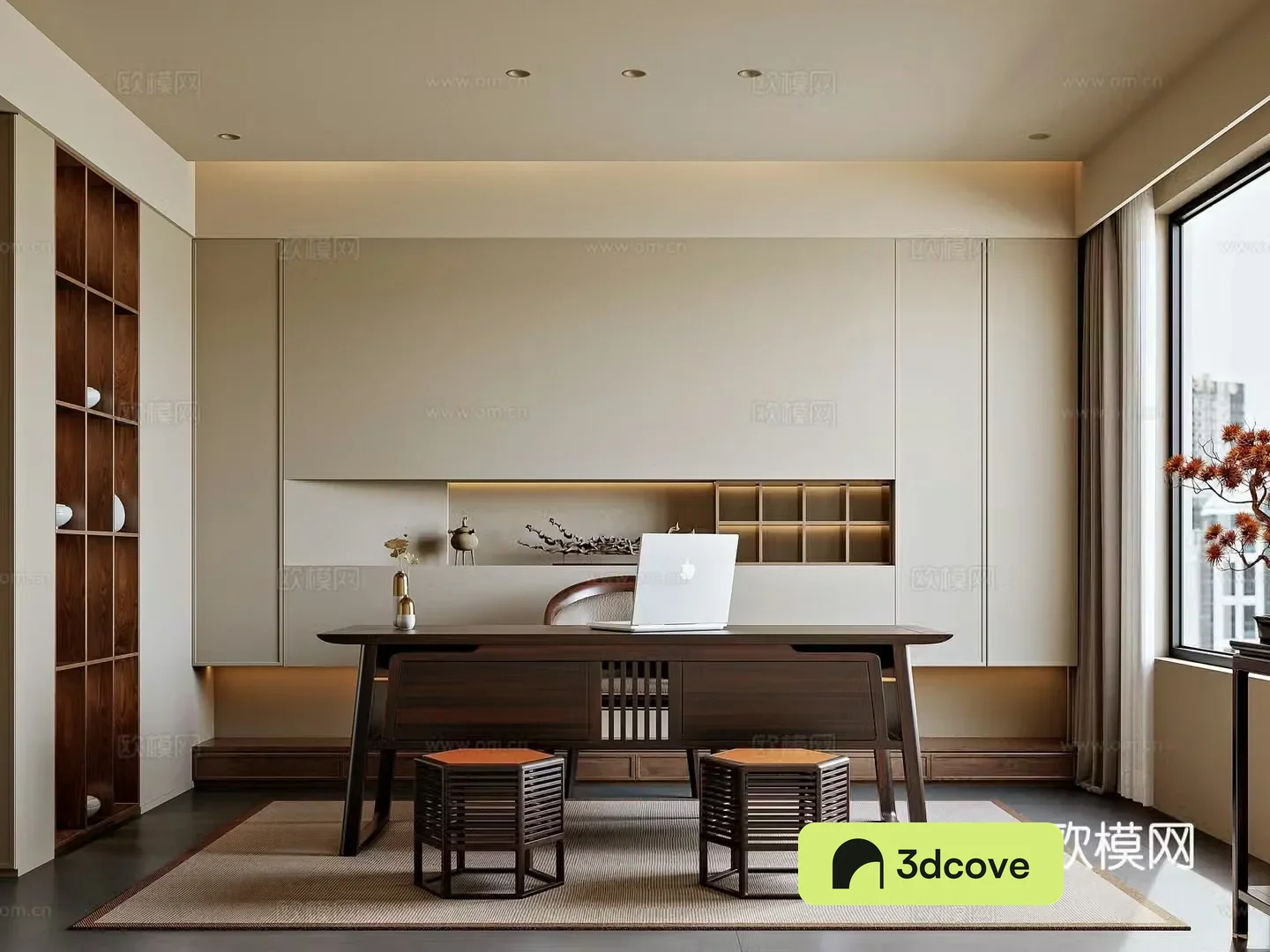 New Chinese style home study