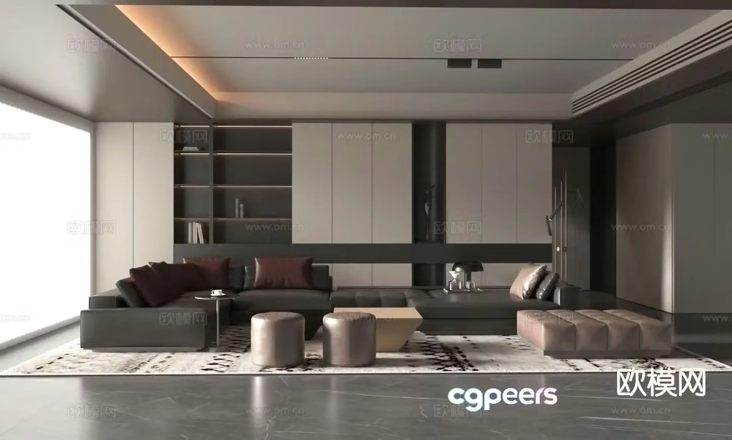 Italian living room 3d model
