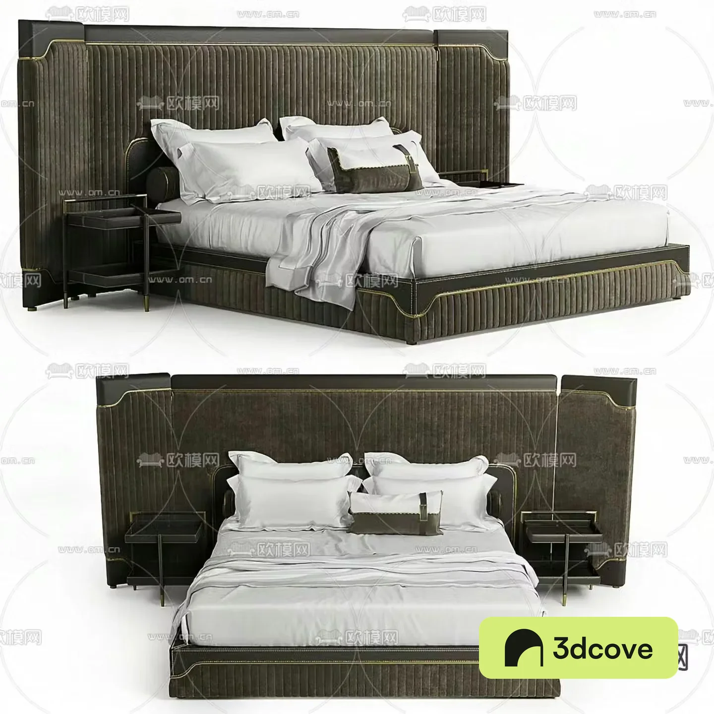 Capua light luxury double bed