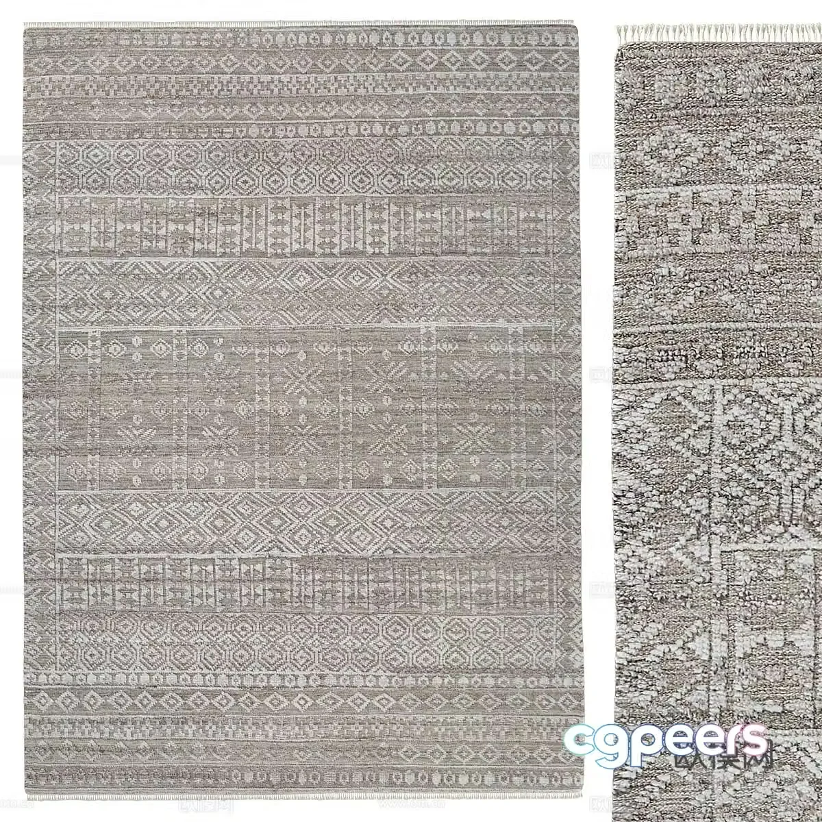 Retro carpet Style carpet Simple carpet Wasabi style carpet Folk carpet Blanket 3d model