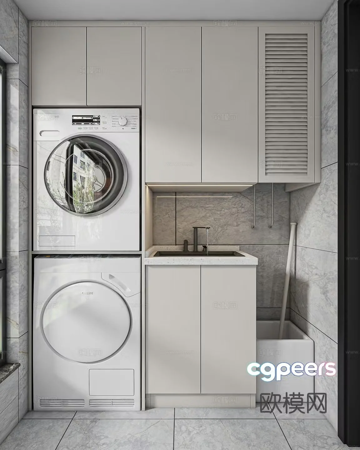 Washing machine cabinet 3d model