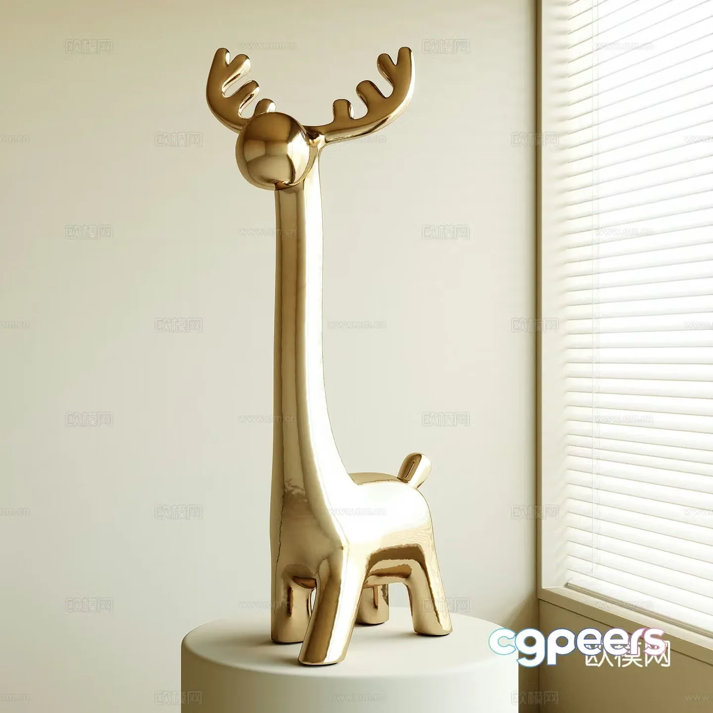 Modern sculpture ornaments 3d model