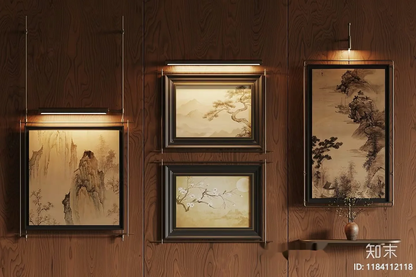 Traditional Chinese Artwork 3D Model – 5474 – VRAY Render