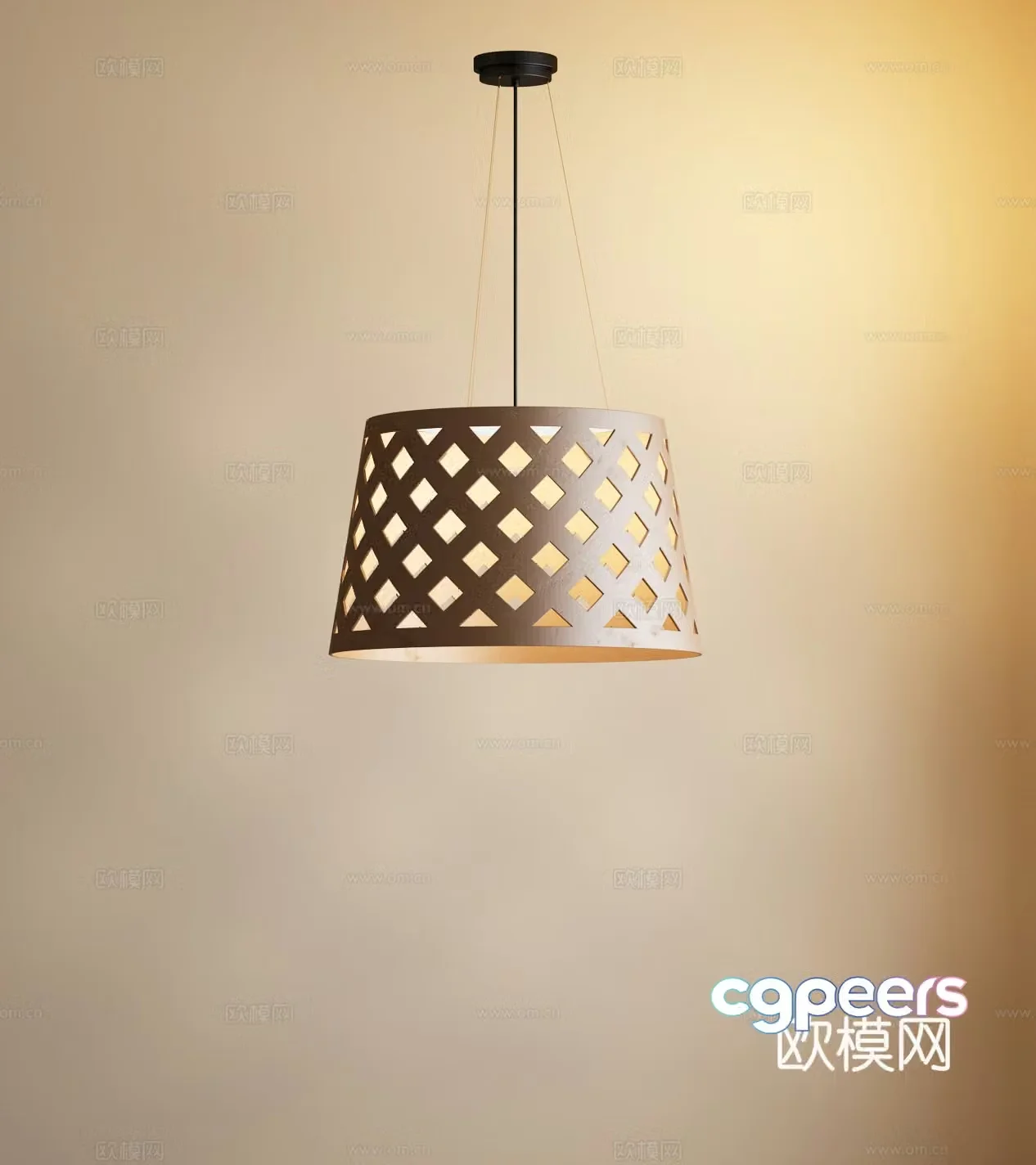 Modern chandelier 3d model