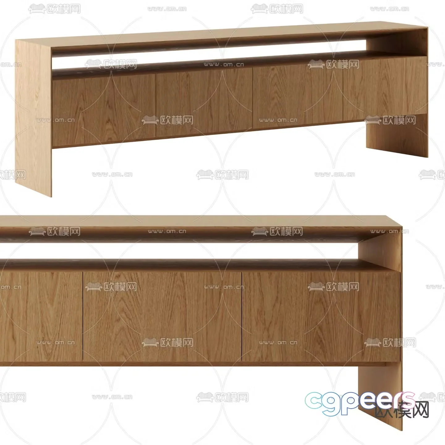 Sollos wabi-sabi entrance cabinet side cabinet 3d model
