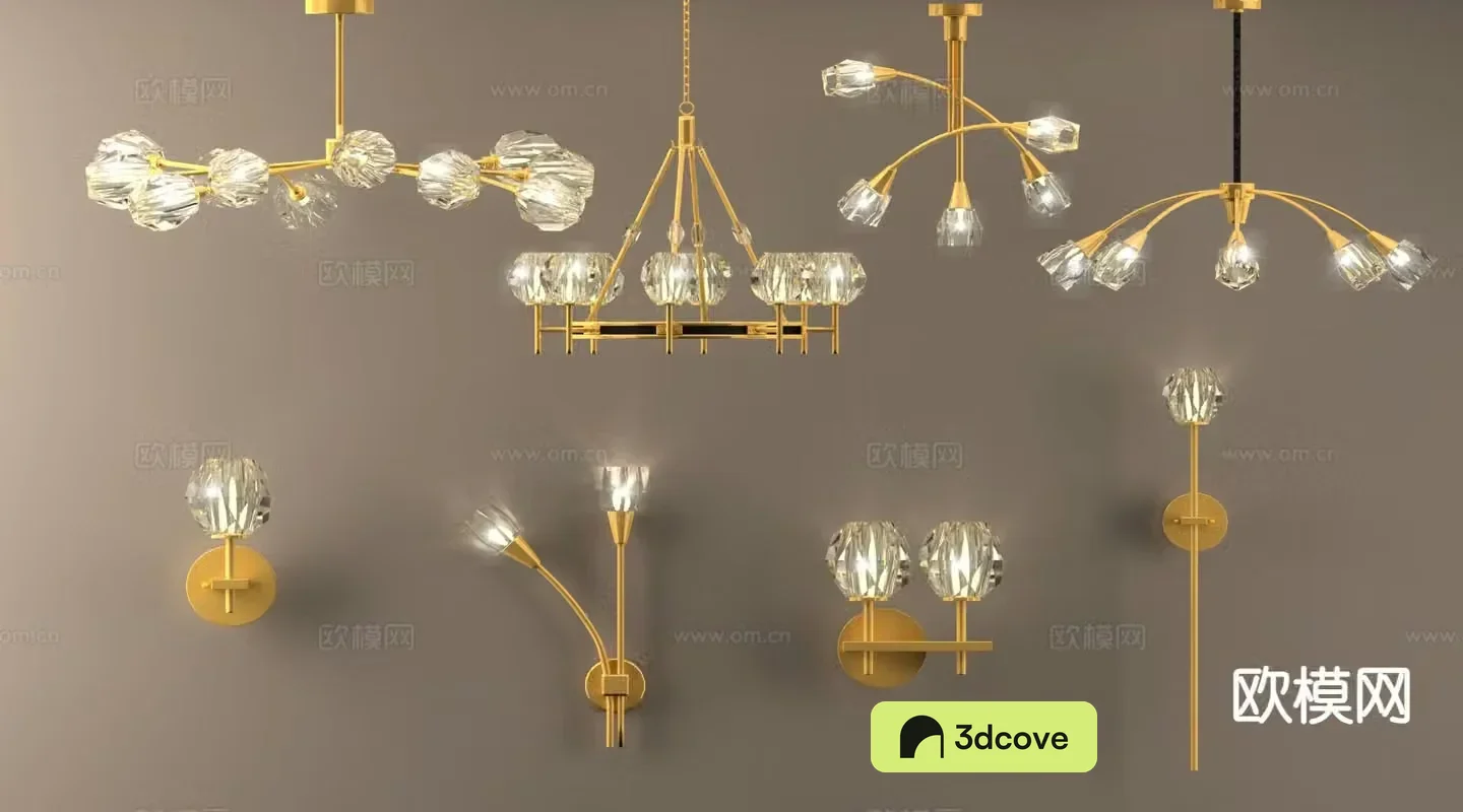Light luxury chandelier wall lamp crystal lamp