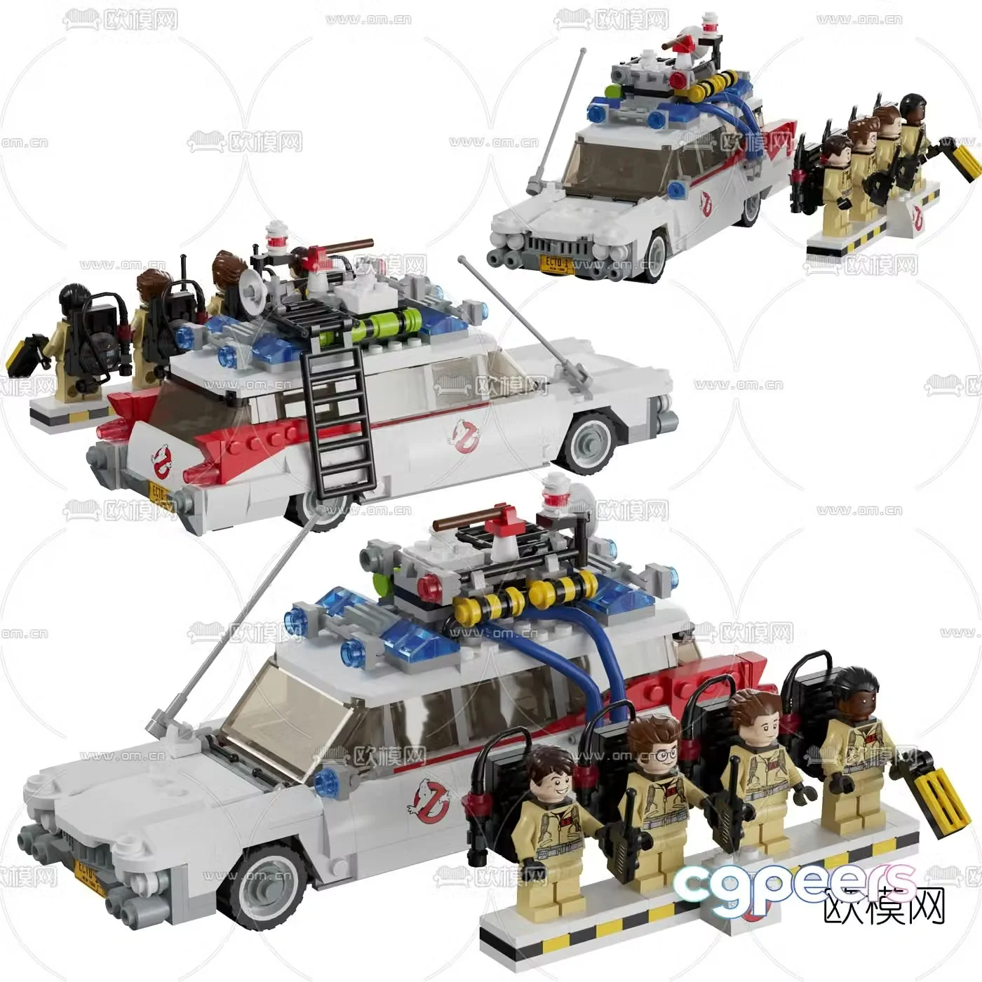 modern car toy 3d model