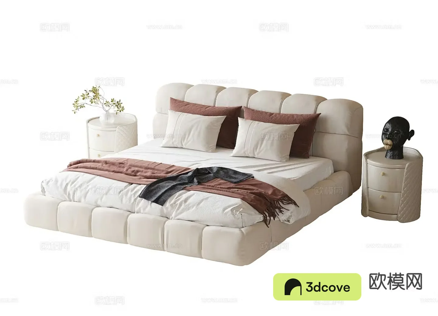 Modern double bed