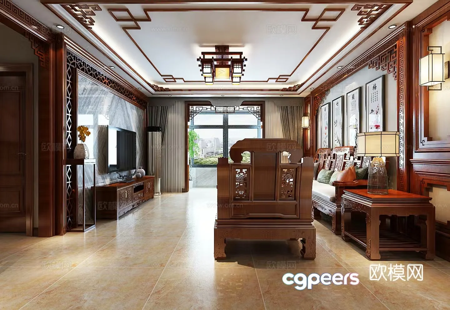 Chinese classical Chinese antique 3D model