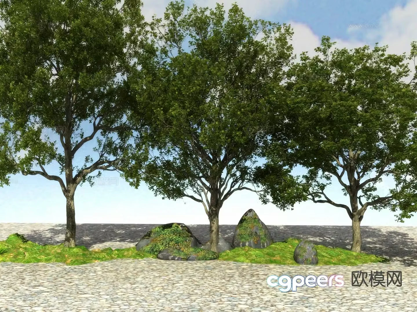 Big tree Landscape tree 3d model