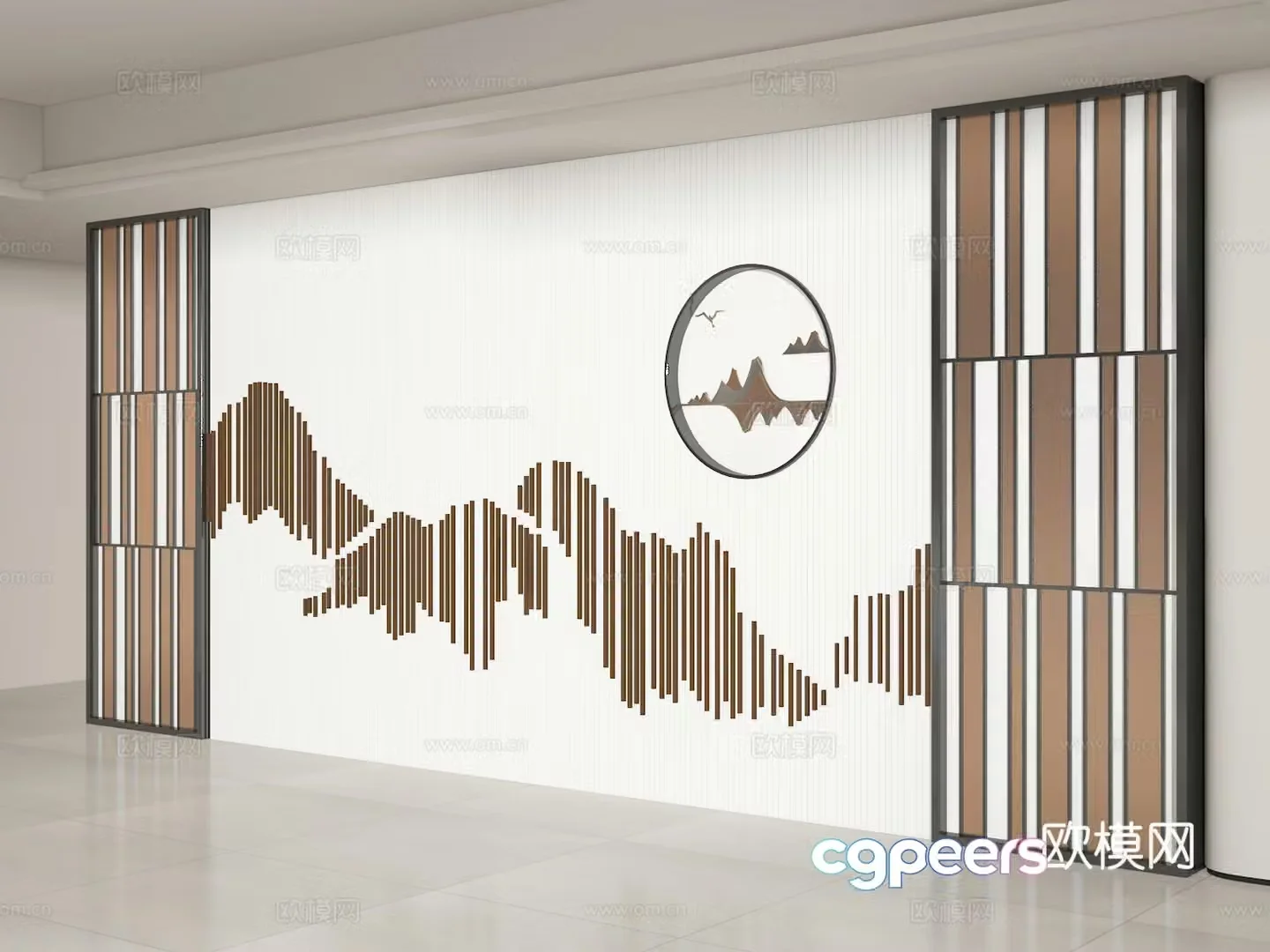 Background wall 3d model