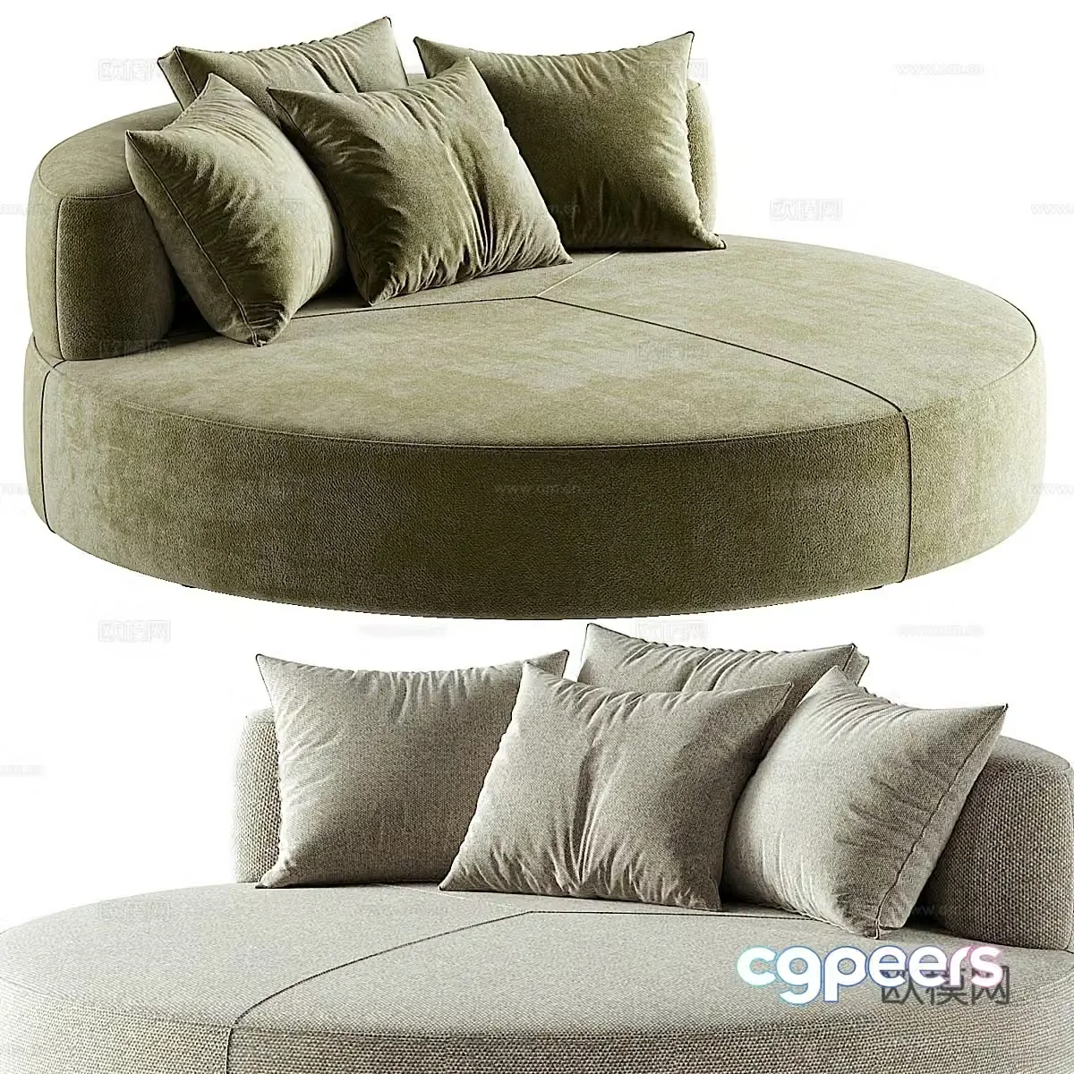 Modern leisure sofa 3d model