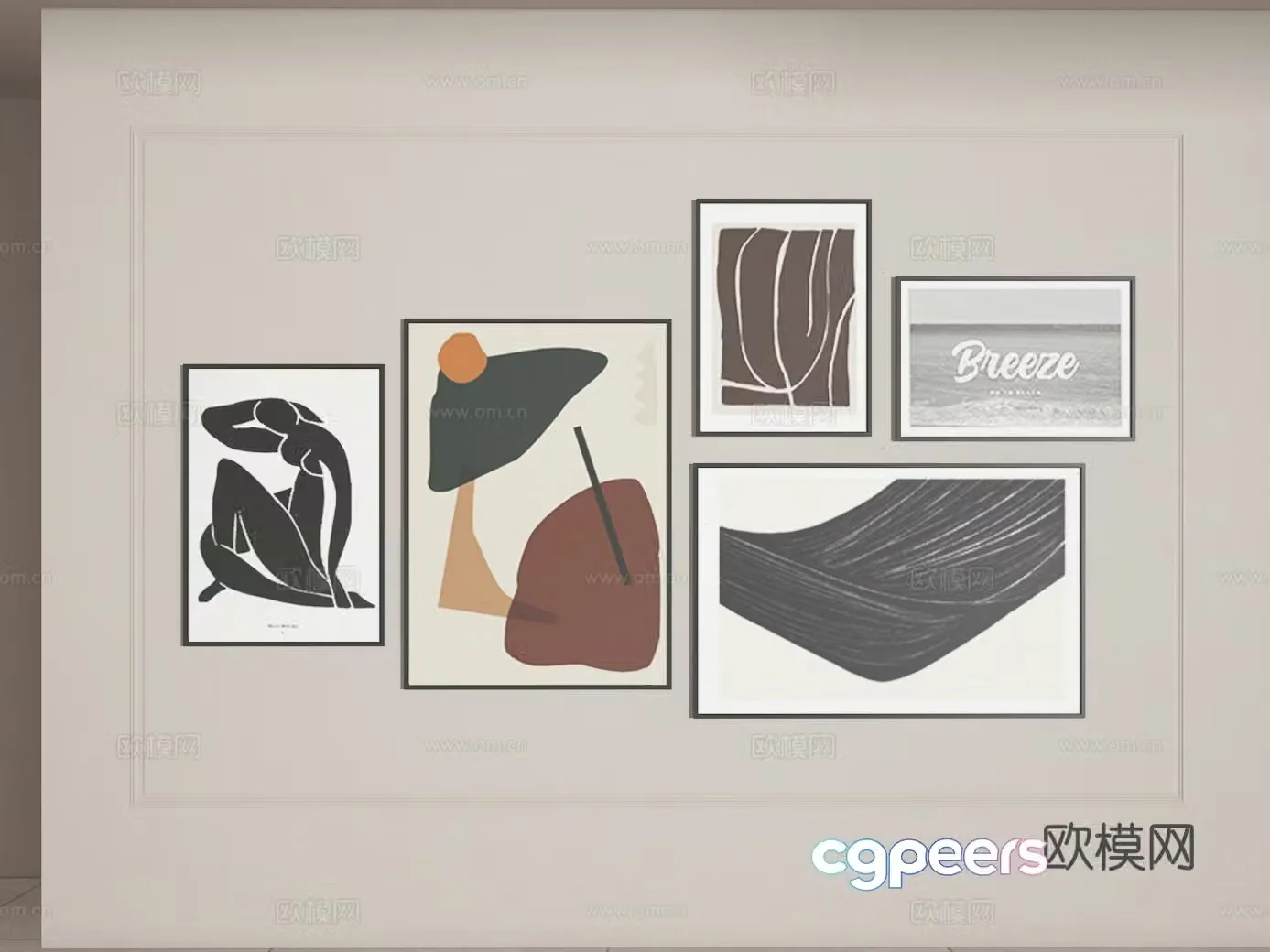 Photo wall 3d model