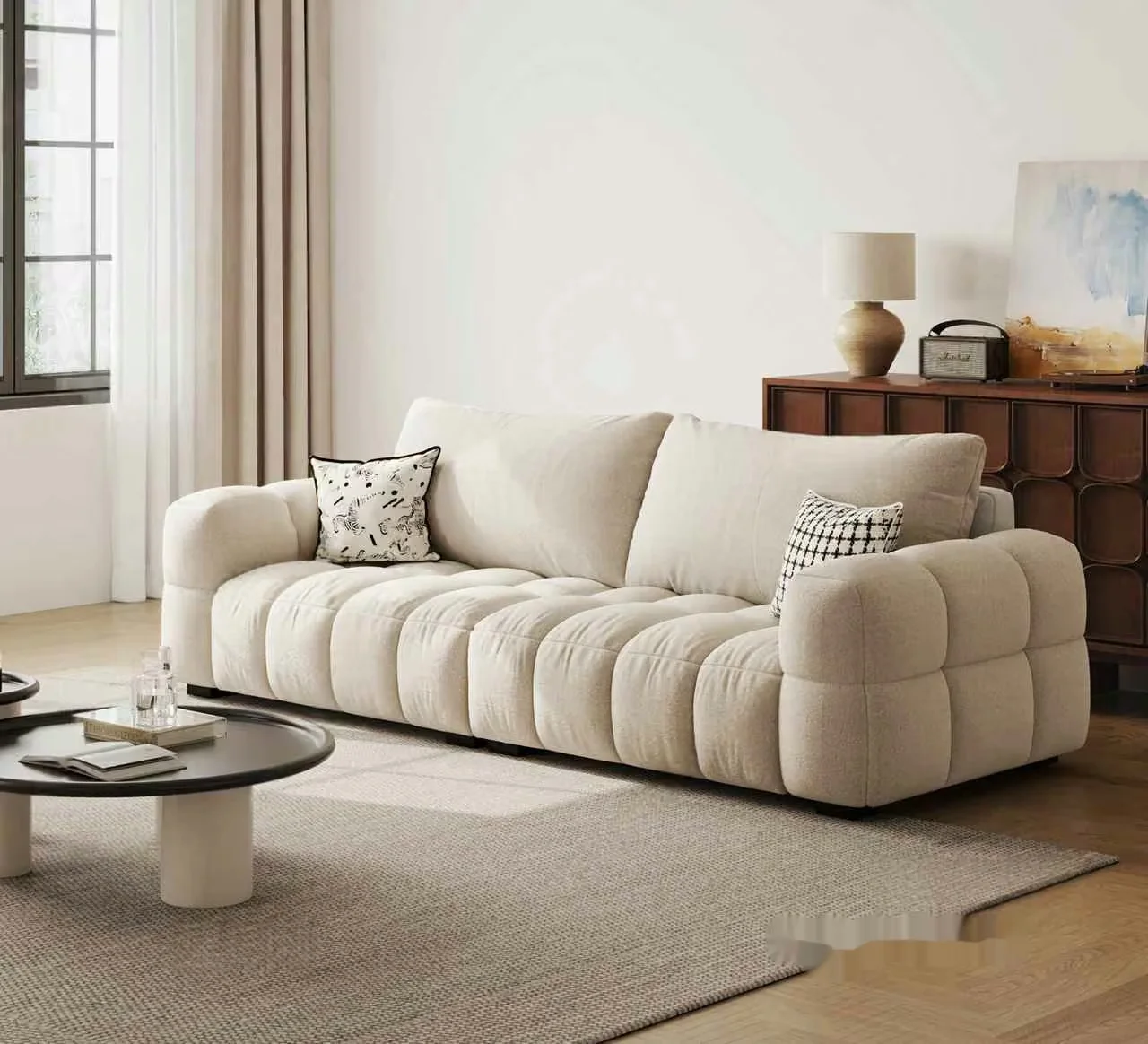 Modern White Sofa 3D Model – 8447 – CORONA Render
