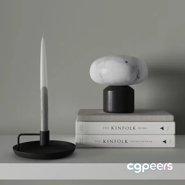 3ds Max Free – Decor set with LANTERN FOG lamp