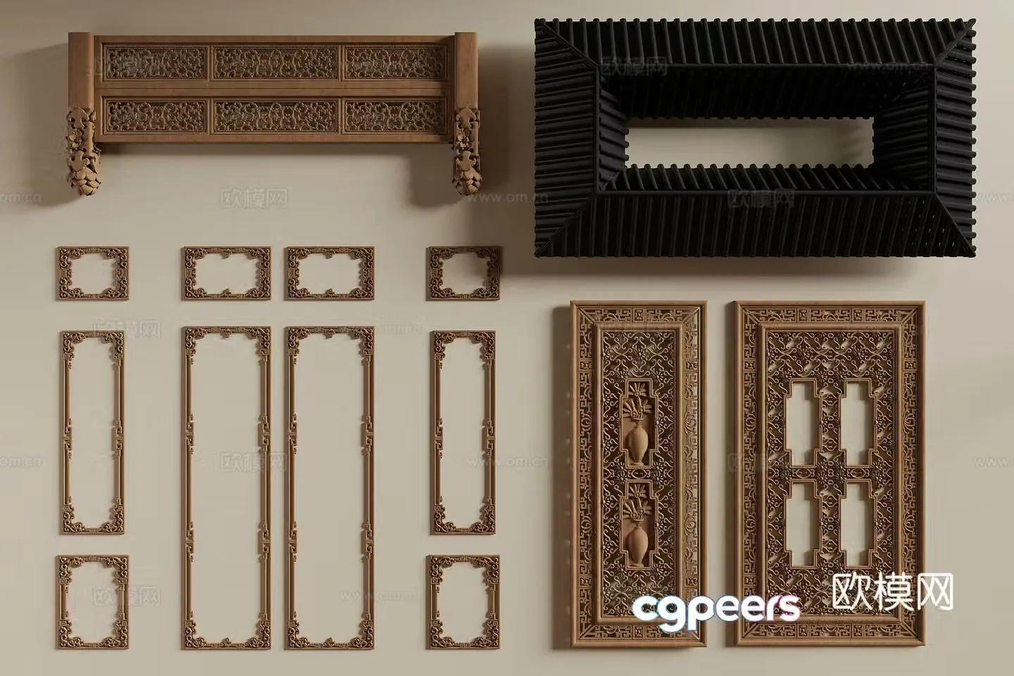 Chinese carving 3D model