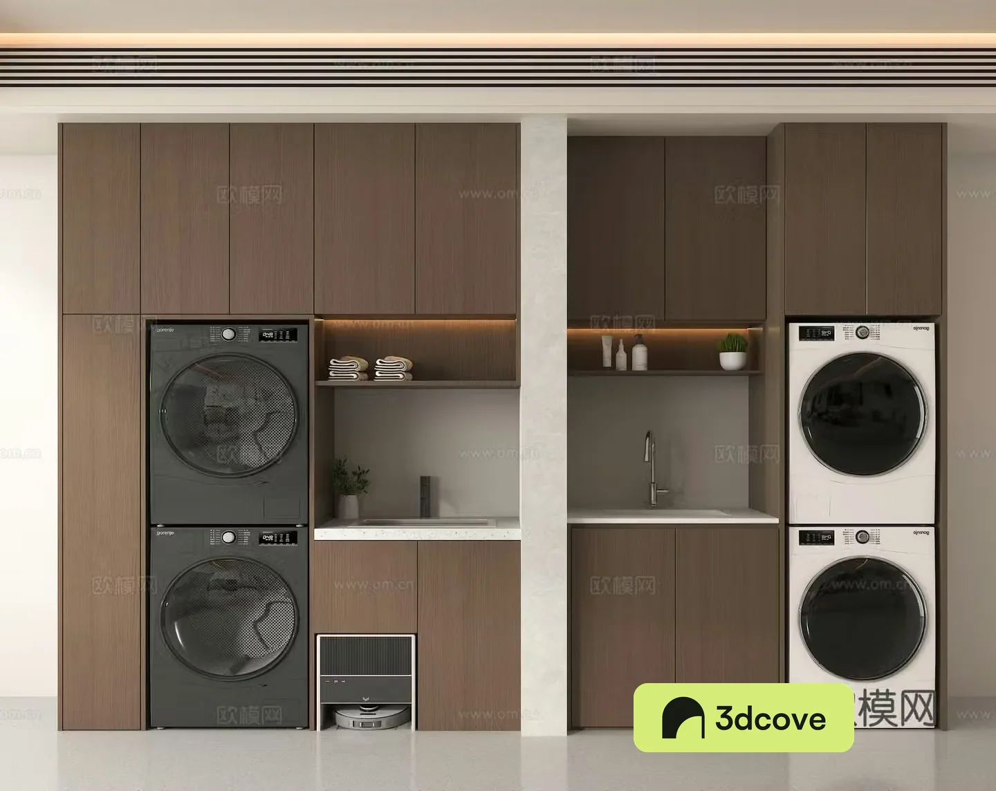 Washing cabinet all-in-one machine