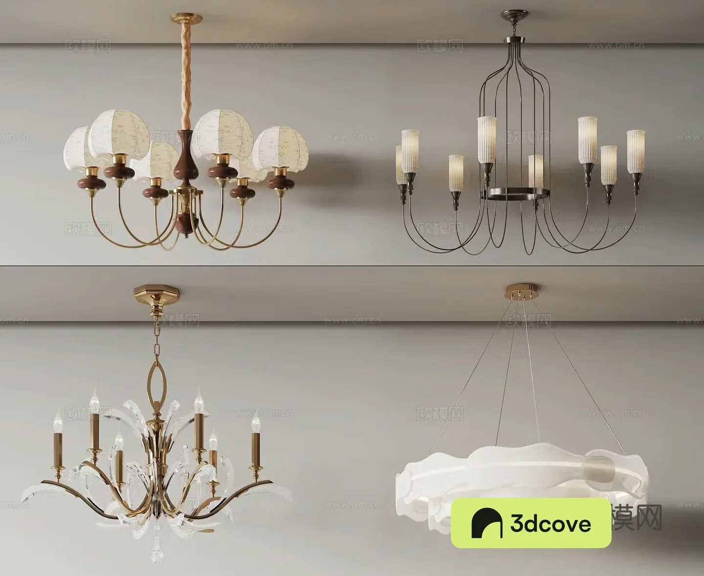 Simple European chandelier