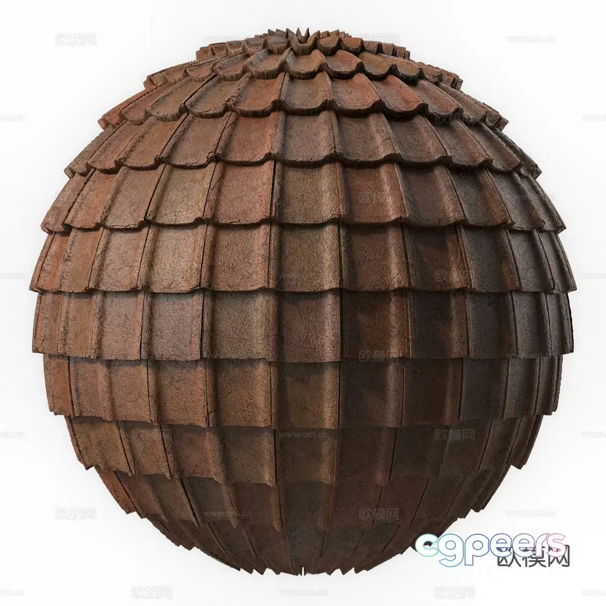 New Chinese style red tiles roof glazed tiles roof tiles tiles eaves 3D model