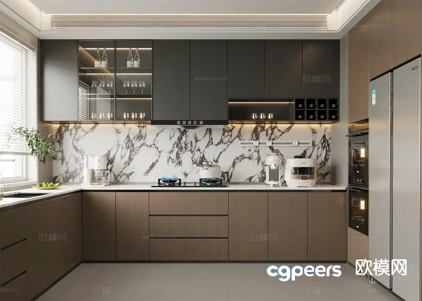 Modern kitchen 3d model