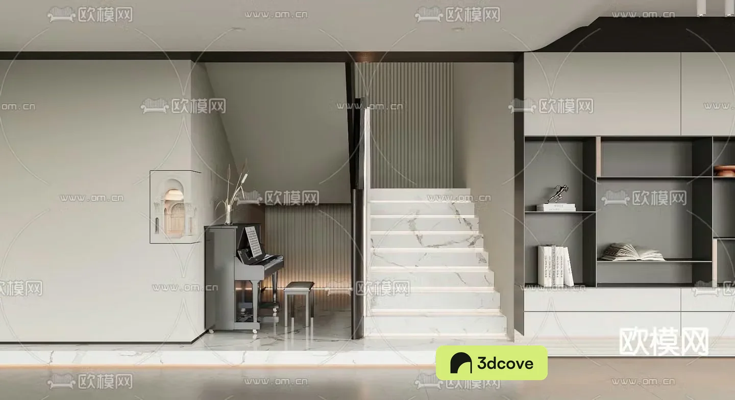 Handrail Stair Corner Stair