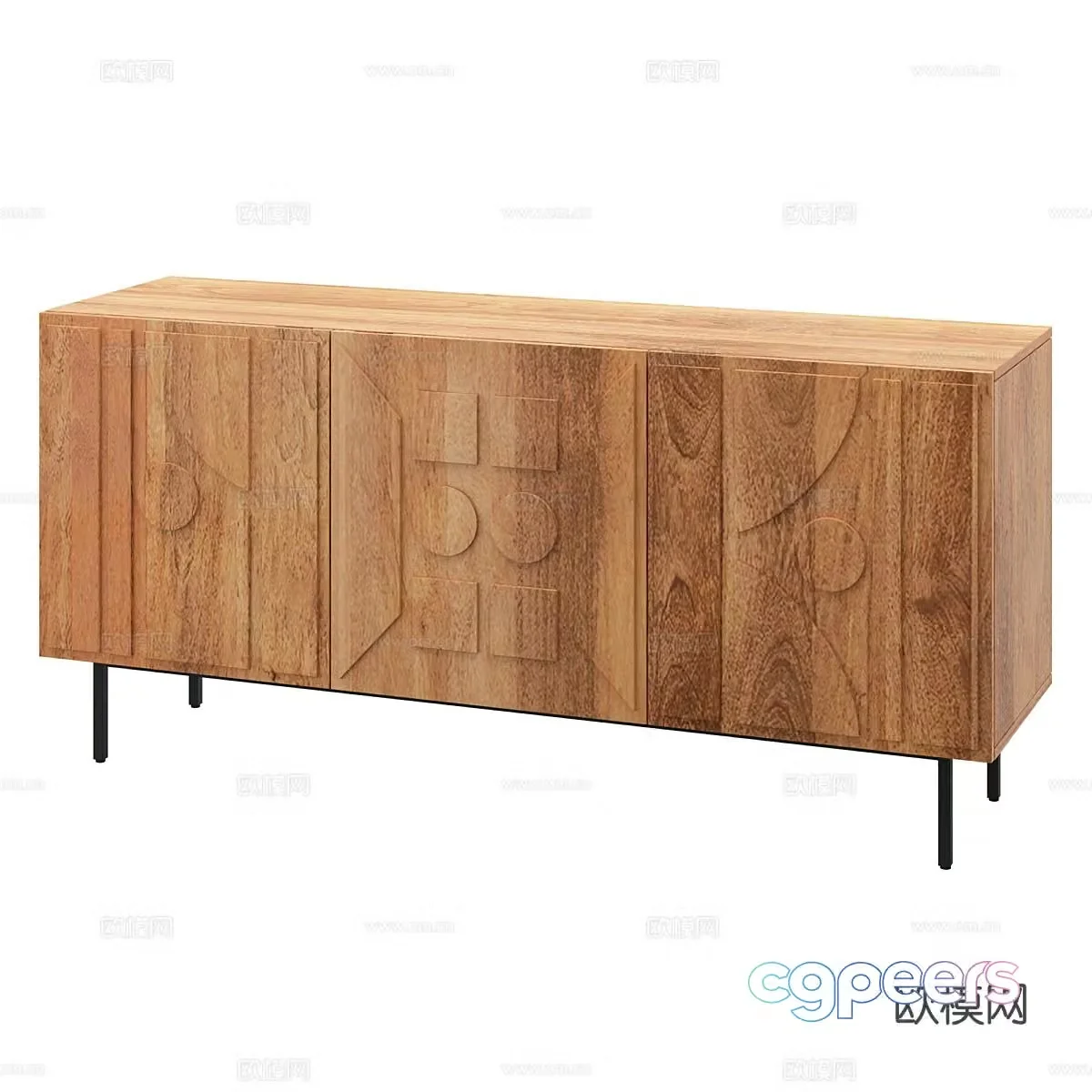 Nordic TV cabinet 3d model