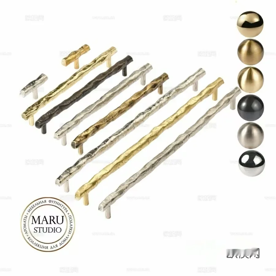 Modern Cabinet Knobs 3D Model – 13855 – CORONA Render