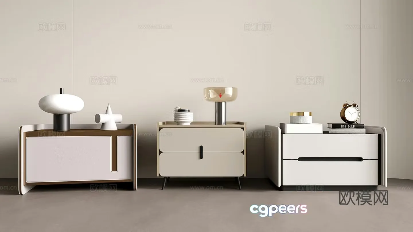 Modern night table 3d model