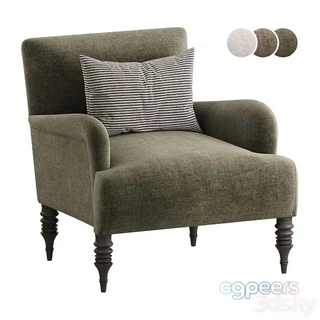 3ds Max Free – Violet Accent Chair