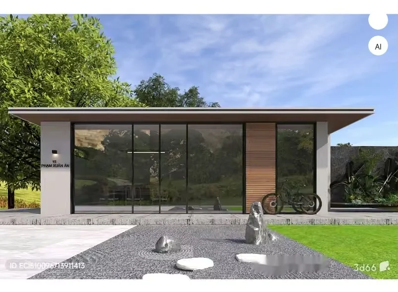 Modern Home Exterior 3D Model – 2509 – VRAY Render