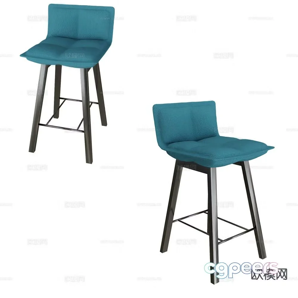 Inno fabric bar stool bar stool 3d model