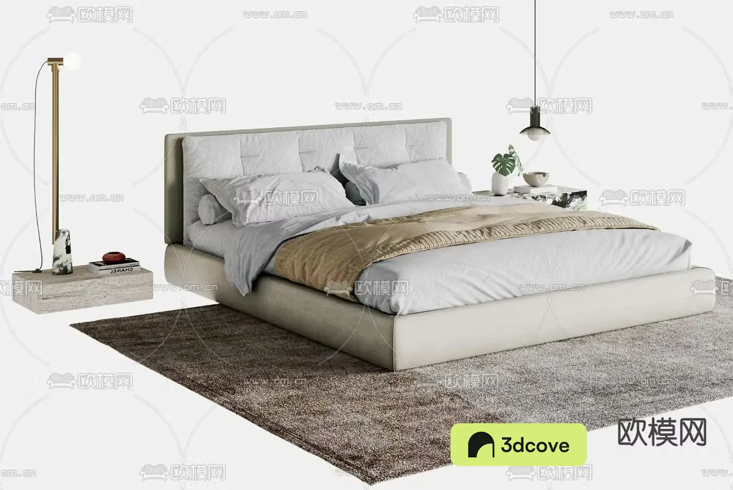 Modern double bed