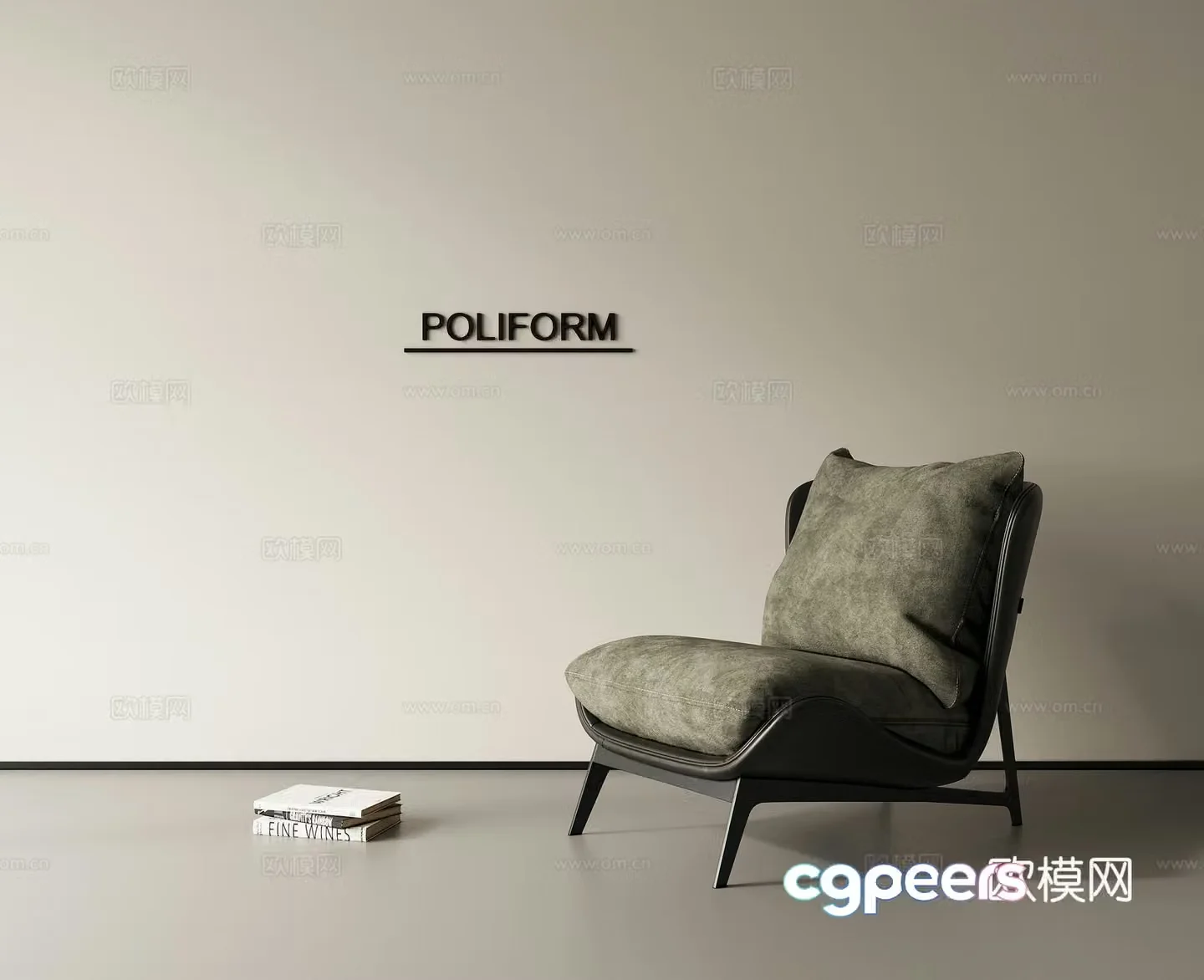 Leisure chair lazy sofa 3d model