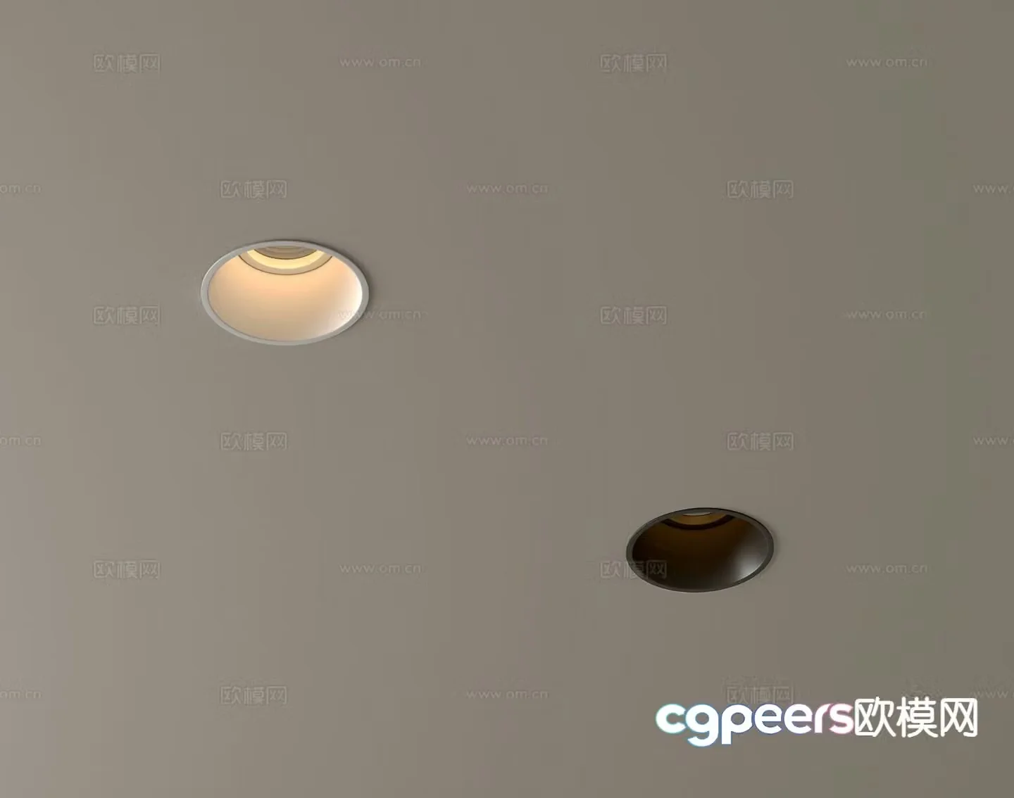 Surface mounted downlight spotlight magnetic light 3D model