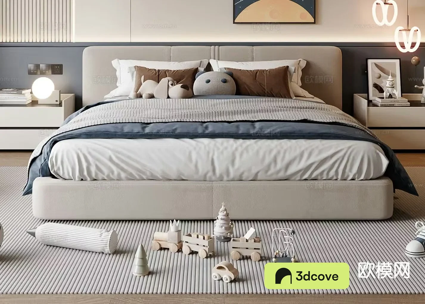 Modern double bed children’s bed