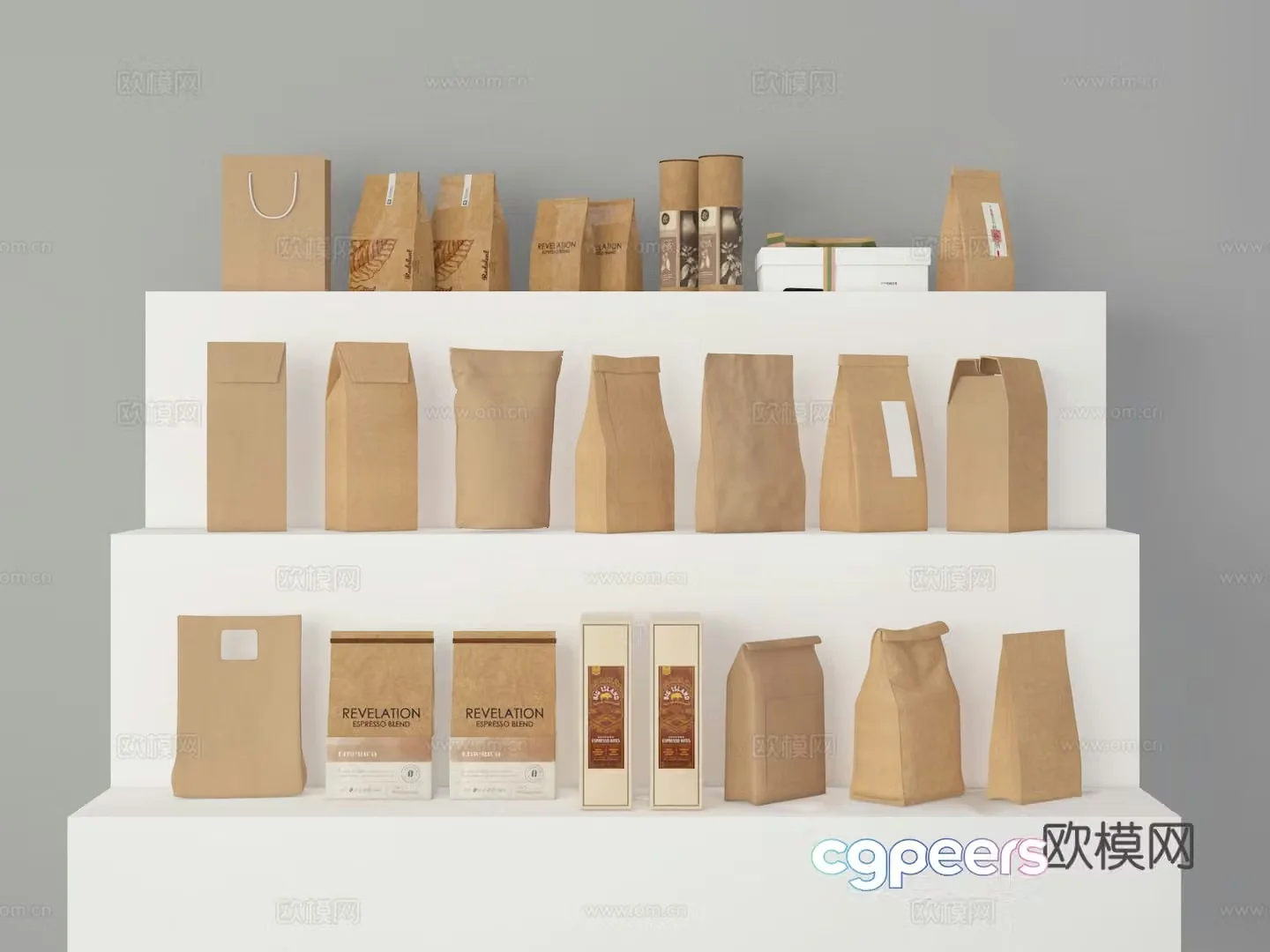 Packaging bag 3d model
