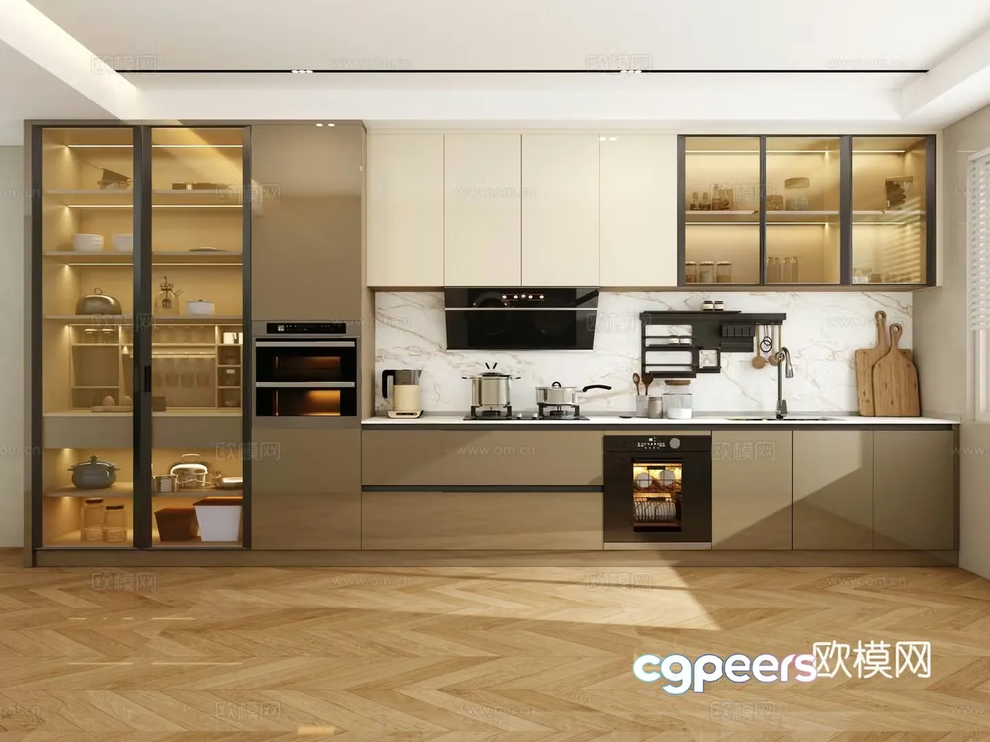 Modern kitchen 3d model