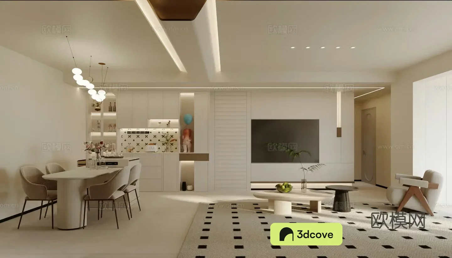 Modern Cream Style Restaurant