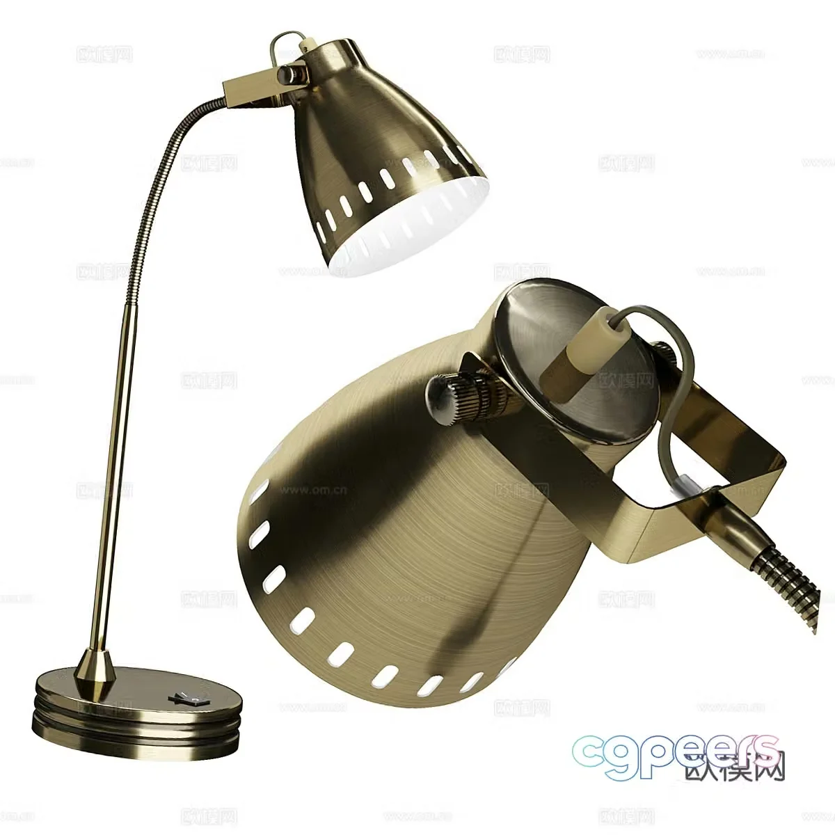 Modern light luxury Arte desk lamp 3D model