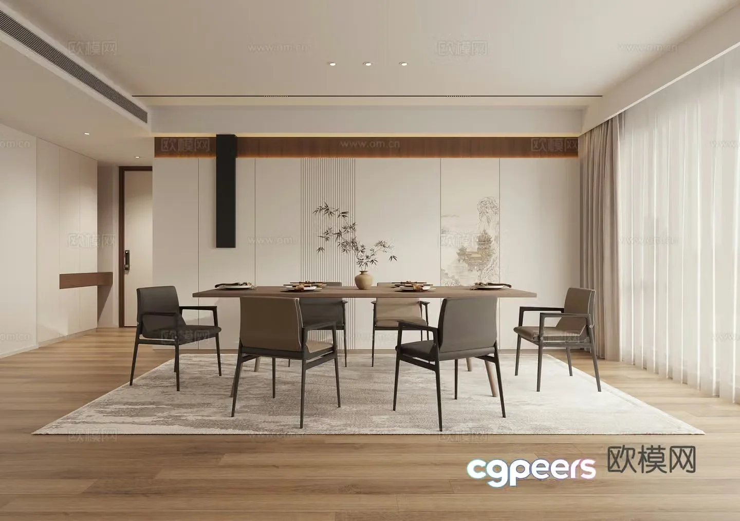 New Chinese restaurant 3D model